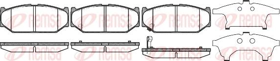 Remsa 1381.11 - Brake Pad Set, disc brake autospares.lv