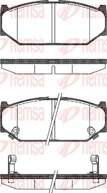 Remsa 1381.12 - Brake Pad Set, disc brake autospares.lv