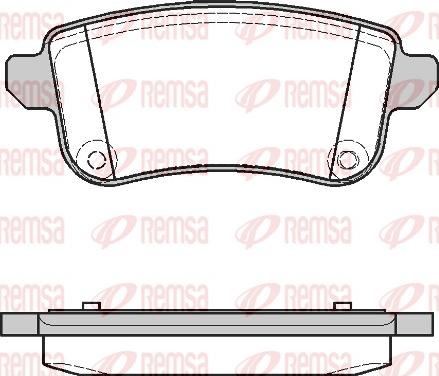 Remsa 1387.10 - Brake Pad Set, disc brake autospares.lv