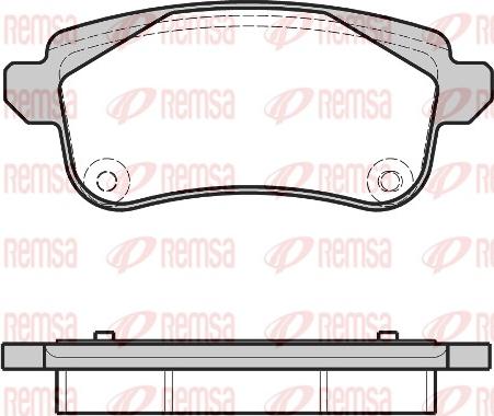 Remsa 1387.30 - Brake Pad Set, disc brake autospares.lv