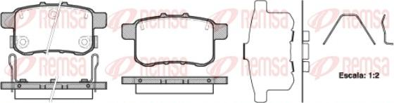 Remsa 1332.12 - Brake Pad Set, disc brake autospares.lv