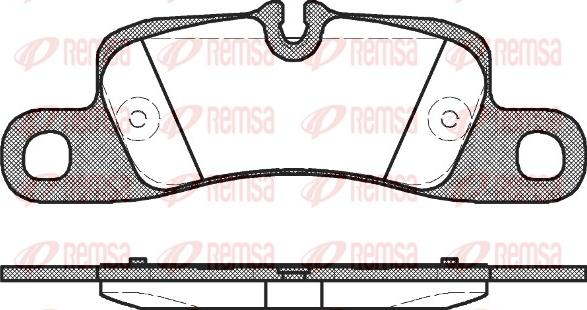 Remsa 1379.00 - Brake Pad Set, disc brake autospares.lv