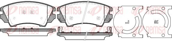 Remsa 1375.12 - Brake Pad Set, disc brake autospares.lv