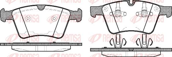 Remsa 1370.00 - Brake Pad Set, disc brake autospares.lv