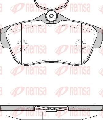 Remsa 1299.00 - Brake Pad Set, disc brake autospares.lv