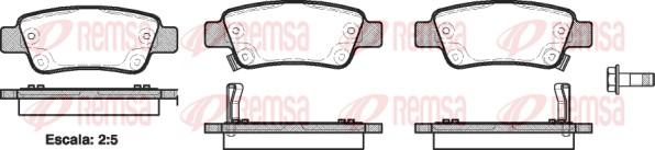 Remsa 1290.02 - Brake Pad Set, disc brake autospares.lv