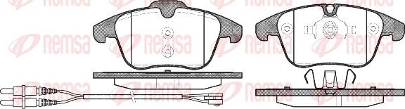 Remsa 1249.01 - Brake Pad Set, disc brake autospares.lv