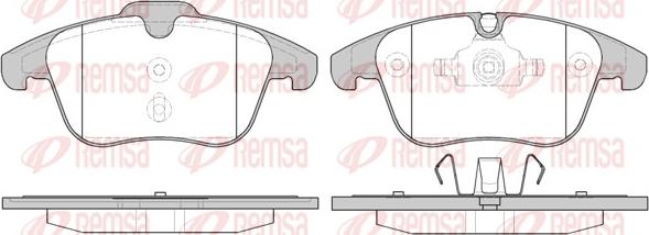 Remsa 1249.10 - Brake Pad Set, disc brake autospares.lv