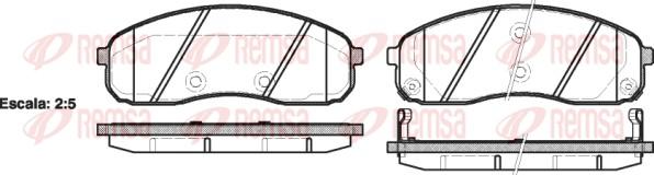 Remsa 1244.02 - Brake Pad Set, disc brake autospares.lv