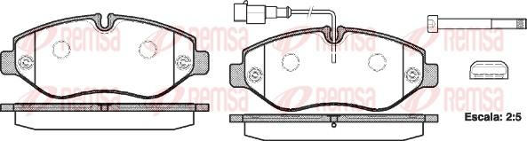 Remsa 1245.02 - Brake Pad Set, disc brake autospares.lv