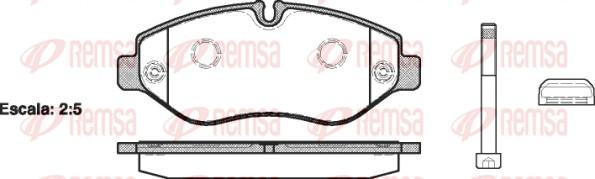 Remsa 1245.10 - Brake Pad Set, disc brake autospares.lv