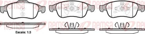 Remsa 1248.10 - Brake Pad Set, disc brake autospares.lv