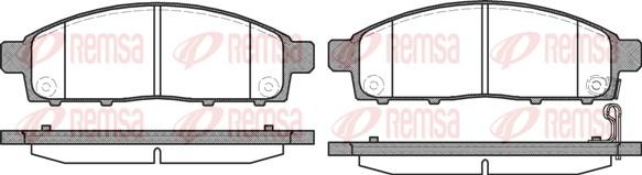 Remsa 1242.00 - Brake Pad Set, disc brake autospares.lv