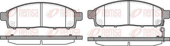 Remsa 1242.01 - Brake Pad Set, disc brake autospares.lv