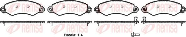 Remsa 1255.02 - Brake Pad Set, disc brake autospares.lv