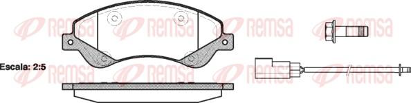 Remsa 1251.02 - Brake Pad Set, disc brake autospares.lv