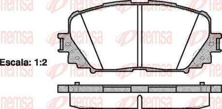 Triscan 362122400 - Brake Pad Set, disc brake autospares.lv