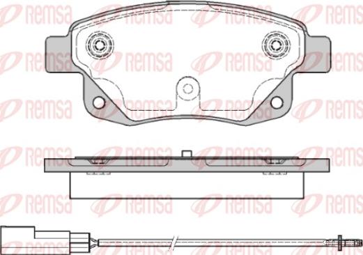 Remsa 1252.01 - Brake Pad Set, disc brake autospares.lv