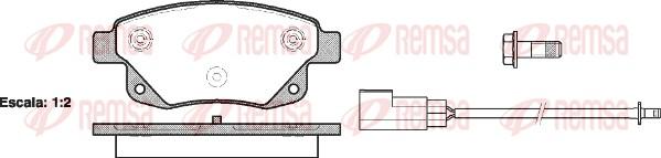 Remsa 1252.02 - Brake Pad Set, disc brake autospares.lv