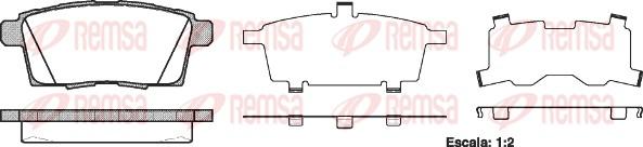 Remsa 1268.00 - Brake Pad Set, disc brake autospares.lv