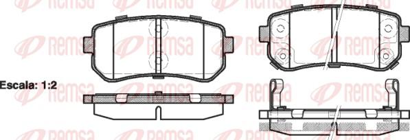 Remsa 1209.02 - Brake Pad Set, disc brake autospares.lv