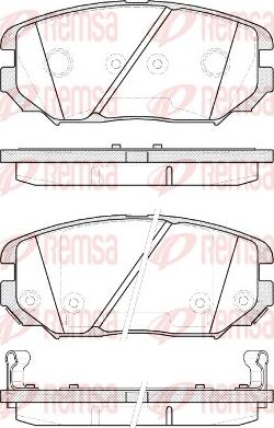 Remsa 1204.12 - Brake Pad Set, disc brake autospares.lv