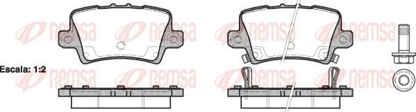 Remsa 1206.02 - Brake Pad Set, disc brake autospares.lv