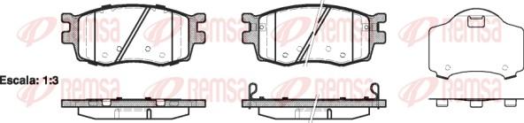 Remsa 1208.02 - Brake Pad Set, disc brake autospares.lv