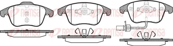 Remsa 1219.11 - Brake Pad Set, disc brake autospares.lv