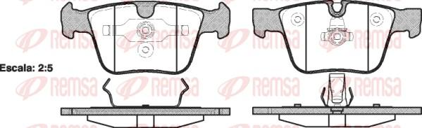 Remsa 1216.00 - Brake Pad Set, disc brake autospares.lv