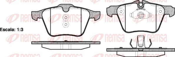 Remsa 1217.00 - Brake Pad Set, disc brake autospares.lv