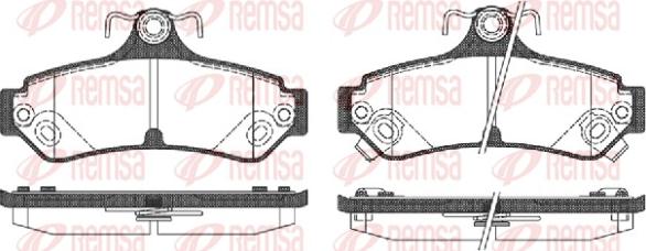 Remsa 1285.12 - Brake Pad Set, disc brake autospares.lv