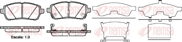 Remsa 1281.02 - Brake Pad Set, disc brake autospares.lv
