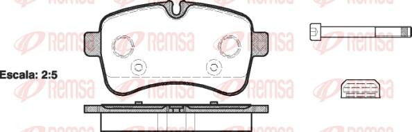 Remsa 1282.00 - Brake Pad Set, disc brake autospares.lv