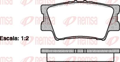 Remsa 1231.00 - Brake Pad Set, disc brake autospares.lv