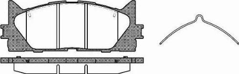 Remsa 1233.00 - Brake Pad Set, disc brake autospares.lv