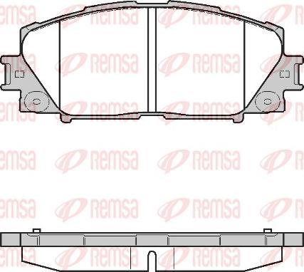 Remsa 1224.10 - Brake Pad Set, disc brake autospares.lv