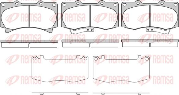 Remsa 1220.02 - Brake Pad Set, disc brake autospares.lv