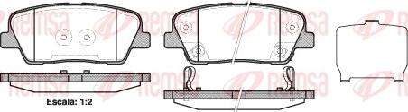 Remsa 1274.02 - Brake Pad Set, disc brake autospares.lv