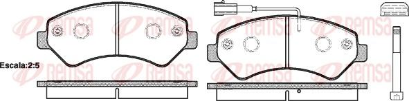 Remsa 1275.01 - Brake Pad Set, disc brake autospares.lv