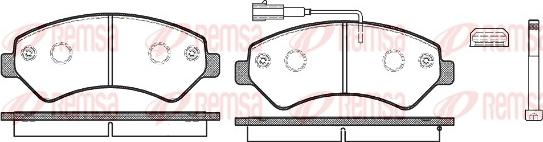 Remsa 1275.12 - Brake Pad Set, disc brake autospares.lv