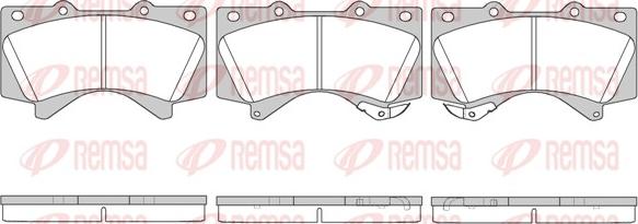 Remsa 1271.02 - Brake Pad Set, disc brake autospares.lv