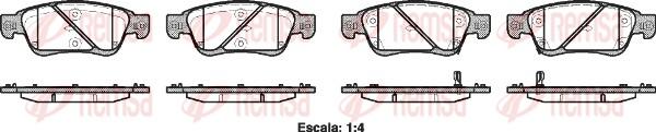 Remsa 1273.02 - Brake Pad Set, disc brake autospares.lv