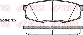 Remsa 1272.00 - Brake Pad Set, disc brake autospares.lv