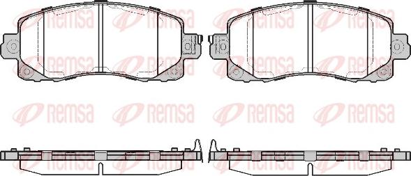 Remsa 1741.04 - Brake Pad Set, disc brake autospares.lv