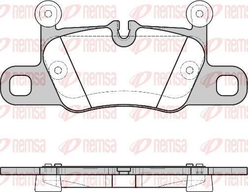 Remsa 1714.00 - Brake Pad Set, disc brake autospares.lv