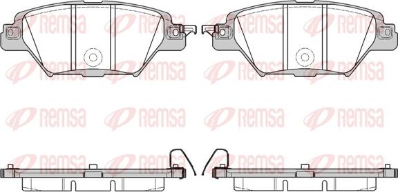 Remsa 1712.04 - Brake Pad Set, disc brake autospares.lv