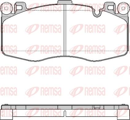 Remsa 1733.00 - Brake Pad Set, disc brake autospares.lv