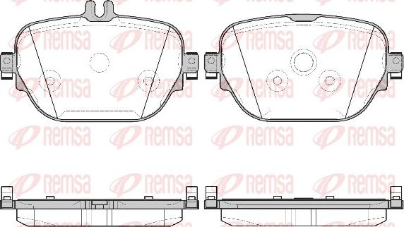 Remsa 1725.08 - Brake Pad Set, disc brake autospares.lv