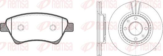 Remsa 8976.01 - Brake Set, disc brakes autospares.lv